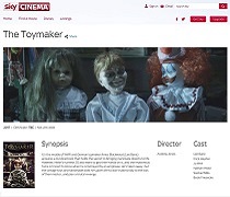 horror actor "Nathan Head" in "The Toymaker" on "Sky Cinema"