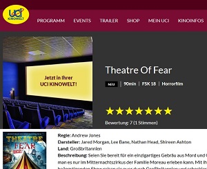 Nathan Head - Theatre of Fear - UCI Cinema release - June 2016