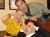 actors "Nathan Head" and "Hayley Clarke" at the Bridley Arts Theatre press night 2009