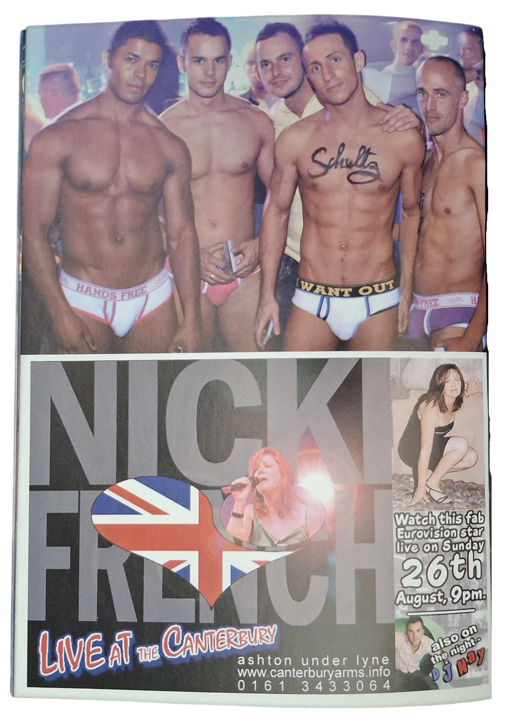 Cabaret at the Canty advertised in Hot Village Magazine